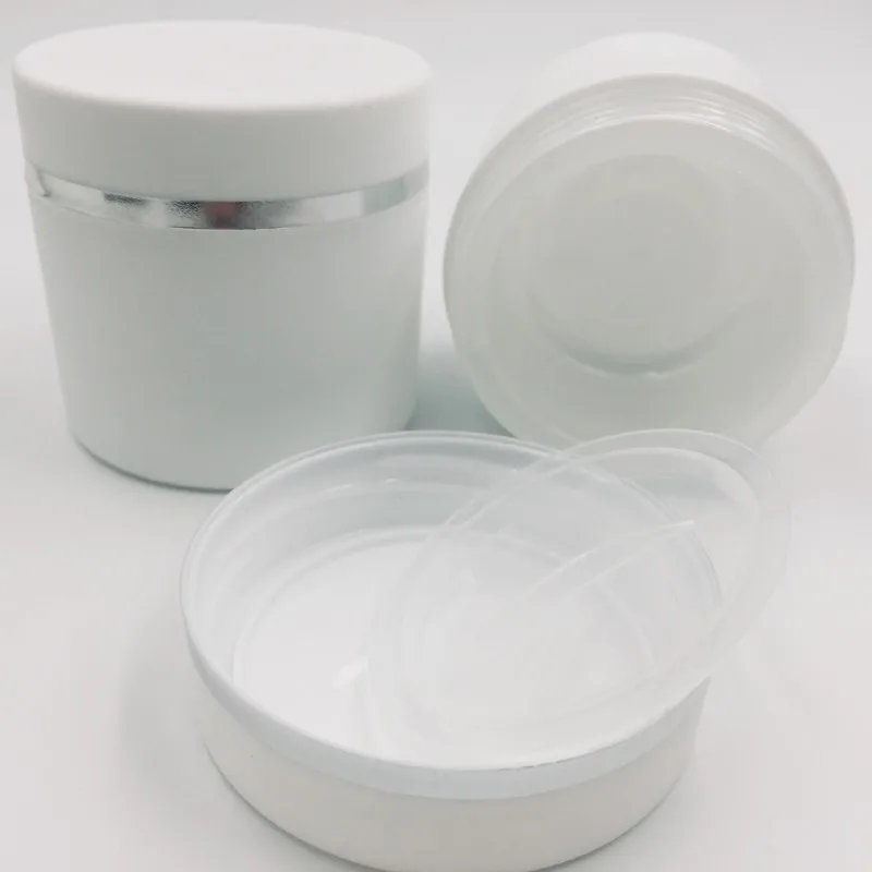 Бесплатная доставка 5 комплектов Белая Косметическая баночка для крема с