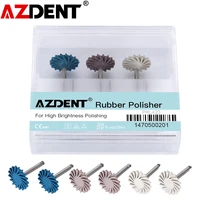 azdent 6pcsset dental composite resin wheel high efficiency for dentists teeth care tools teeth whitening diamond system polish