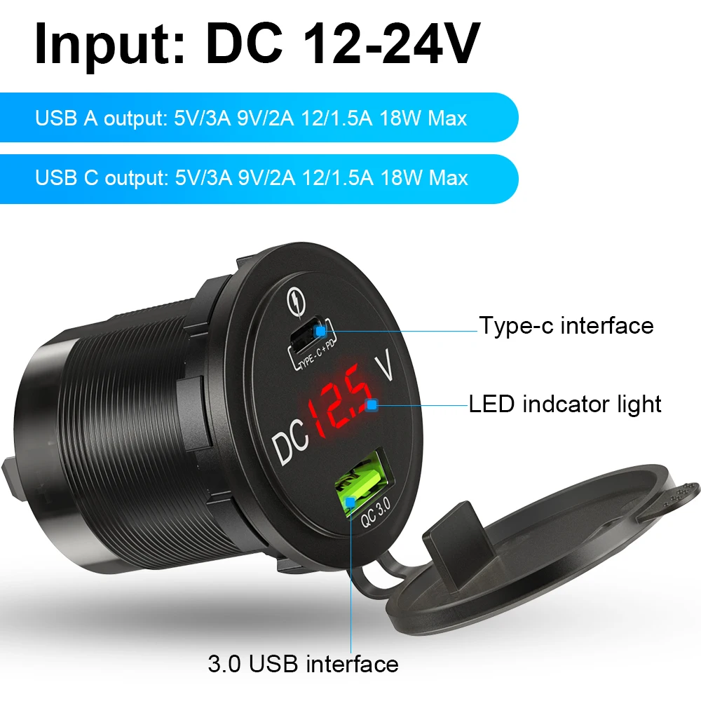 Автомобильное зарядное устройство Extractme прикуриватель 12 В вольтметр двойной