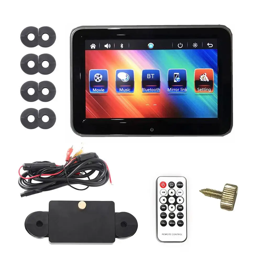 Автомобильный HD монитор на подголовник DVD видеоплеер 8 дюймов USB/SD/FM TFT ЖК дисплей
