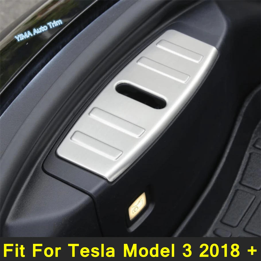 

Lapetus Front Engine Trunk Box Luggage Bumper Protector Panel Cover Trim For Tesla Model 3 2018 - 2021 Stainless Steel Interior
