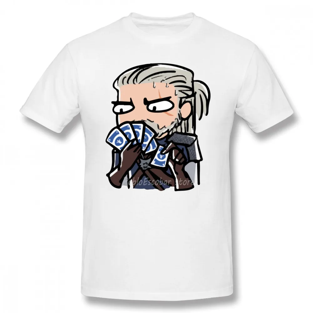 White Футболка Gwent, футболка Gwent, 4xl, футболка с принтом, мужская, потрясающая, хлопковая, с коротким рукавом, Повседневная футболка - Цвет: White