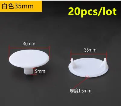 35MM 20pcs 20шт-50 шт./лот пластиковый декоративный колпачок для мебели шкаф винт для шкафа отверстие крышки круглые вентиляционные отверстия Аксессуары - Цвет: 35MM 20pcs