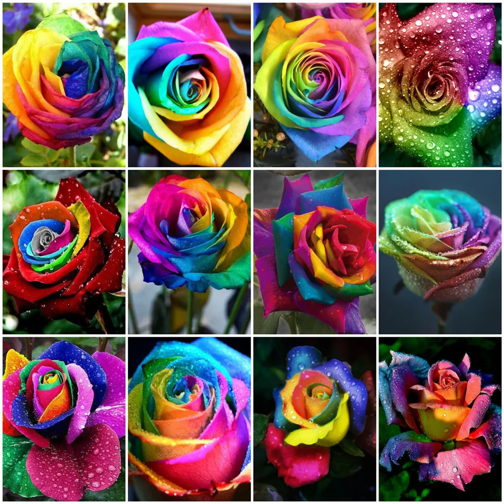 

HUACAN 5D DIY картина по номерам розовое акриловое волокно уникальный подарок на холст картина по номерам Цветок детской комнаты настенный Декор