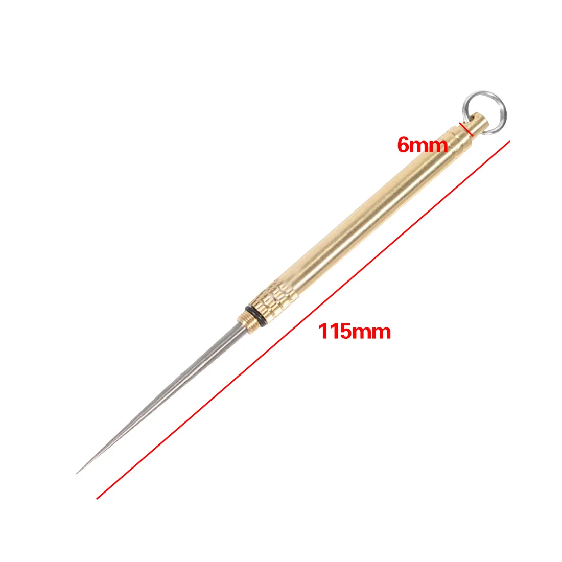 

New Portable Titanium Outdoor Multifunctional Toothpick Bottle Fork Fruit Camping Tool Toothpick Tube Stronger Than Dental Floss