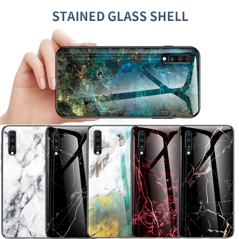 Роскошный Мраморный чехол из закаленного стекла для Huawei P40 P30 P20 Pro Honor 10 20 Lite 20S V20 P