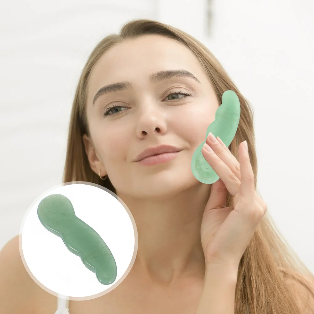 

1Pc Natural Jade Board Facial Scraping Board Face Tool