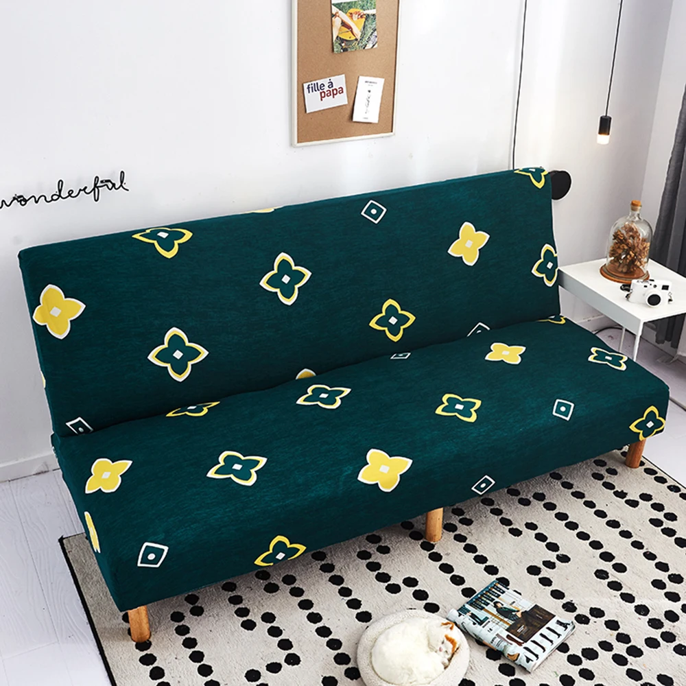 Spandex Elastic Armrest Sofa Bed Cover All-inclusive Folding Multiple Styles Armless Protector | Дом и сад