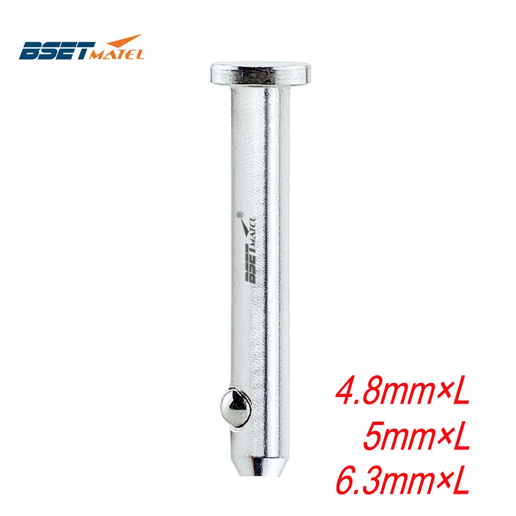 

316 Stainless Steel Dowel Pin Flat Head Cylindrical Pin Positioning Pins Quick Release Ball Pin Retainer Farm Lawn Garden