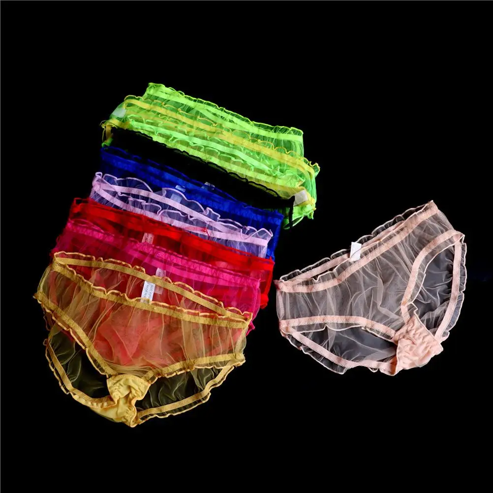 2018 горячая Распродажа сексуальные прозрачные газовые трусы нижнее белье с