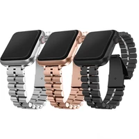 luxury stainless steel strap for apple watch band 6 5 se 44mm 40mm metal bracelet strap for iwatch series 42mm 38mm 6 5 4 3 2 1