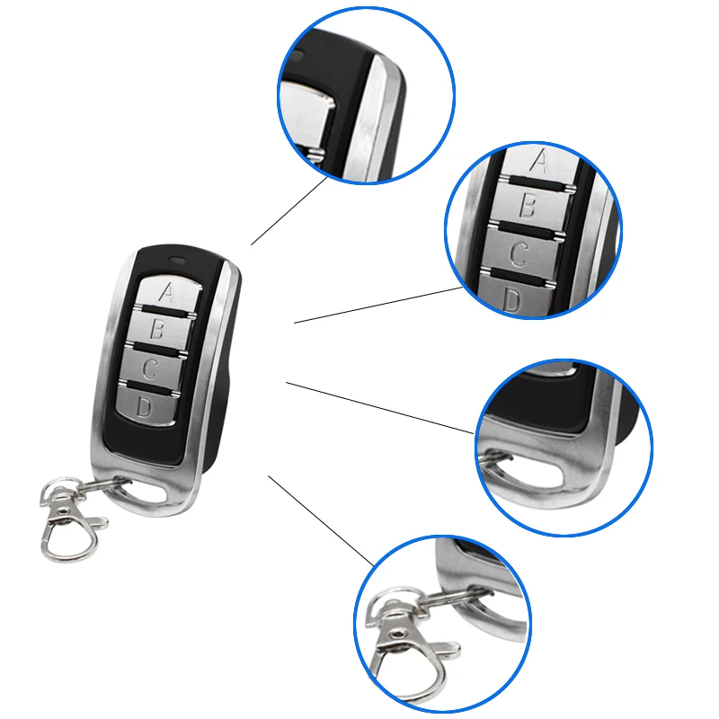 

20pcs garage door remote control clone 433mhz 868mhz 315mhz door control gate opener，4 styles, 5 pieces for each style