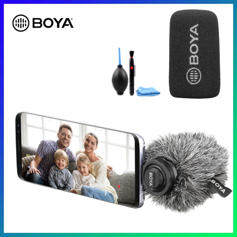 Микрофон BOYA BY DM100 Shotgun для Android цифровой конденсаторный стереомикрофон