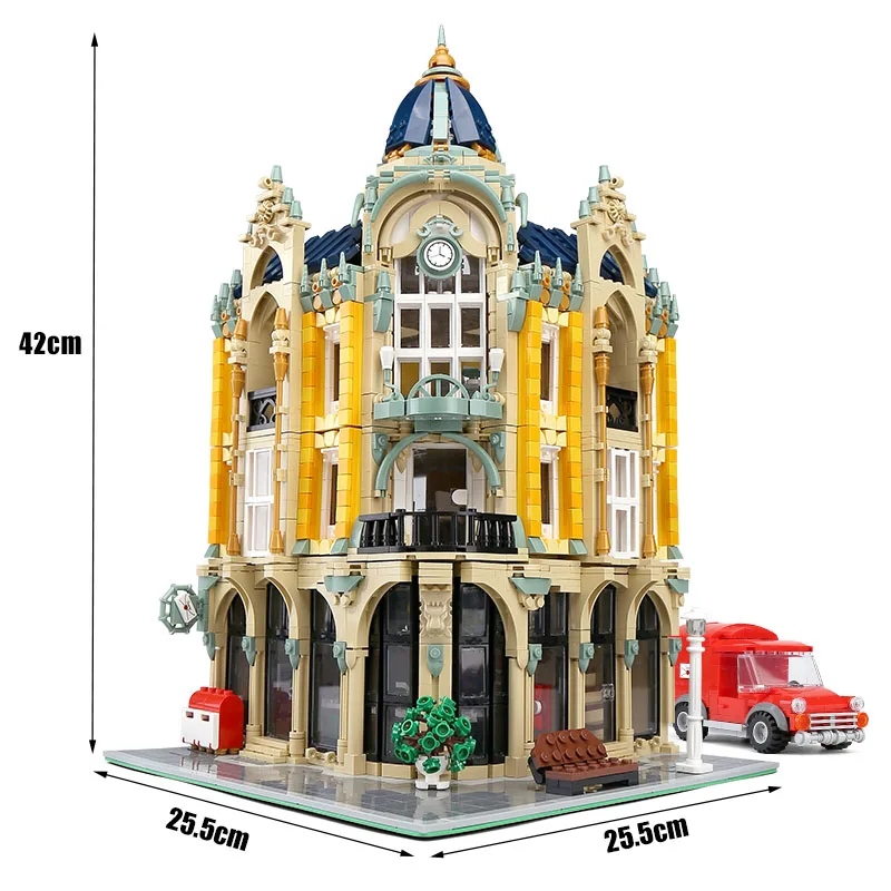 Строительные блоки совместимые с почтовым отделением формы KING MOC Street View Creator
