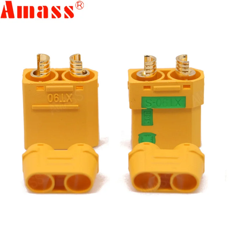 50 pair Amass XT90S XT90-S Male Female Bullet Connector Anti Spark For RC lipo Battery DIY FPV Quadcopter brushless motor Drone enlarge