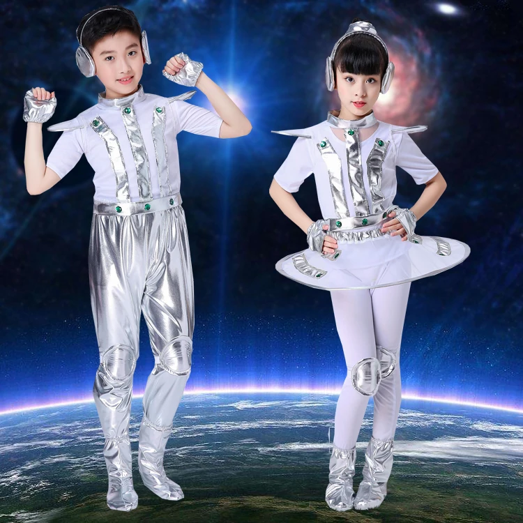 Детская одежда аниме мультфильм робот костюм для представлений космический