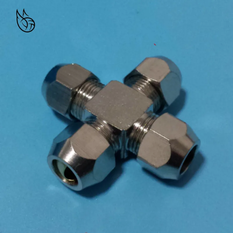 4 6 8 10 12mm Pipe OD 4way Brass oil Compression Tube Fittings Connector|Фитинги для труб| |