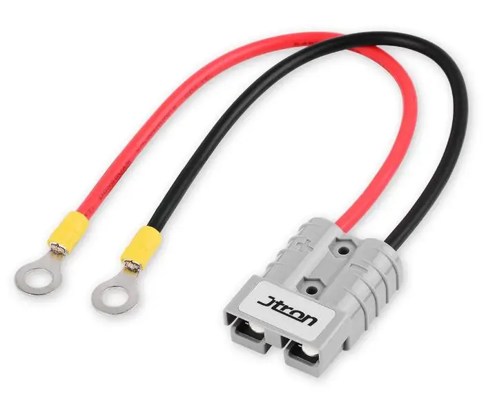 Jtron 50A 600 в 10AWG зарядные устройства для аккумуляторов батарея БЫСТРОРАЗЪЕМНАЯ вилка прицеп лебедка вилка с кабелем 1ft - Название цвета: turn O