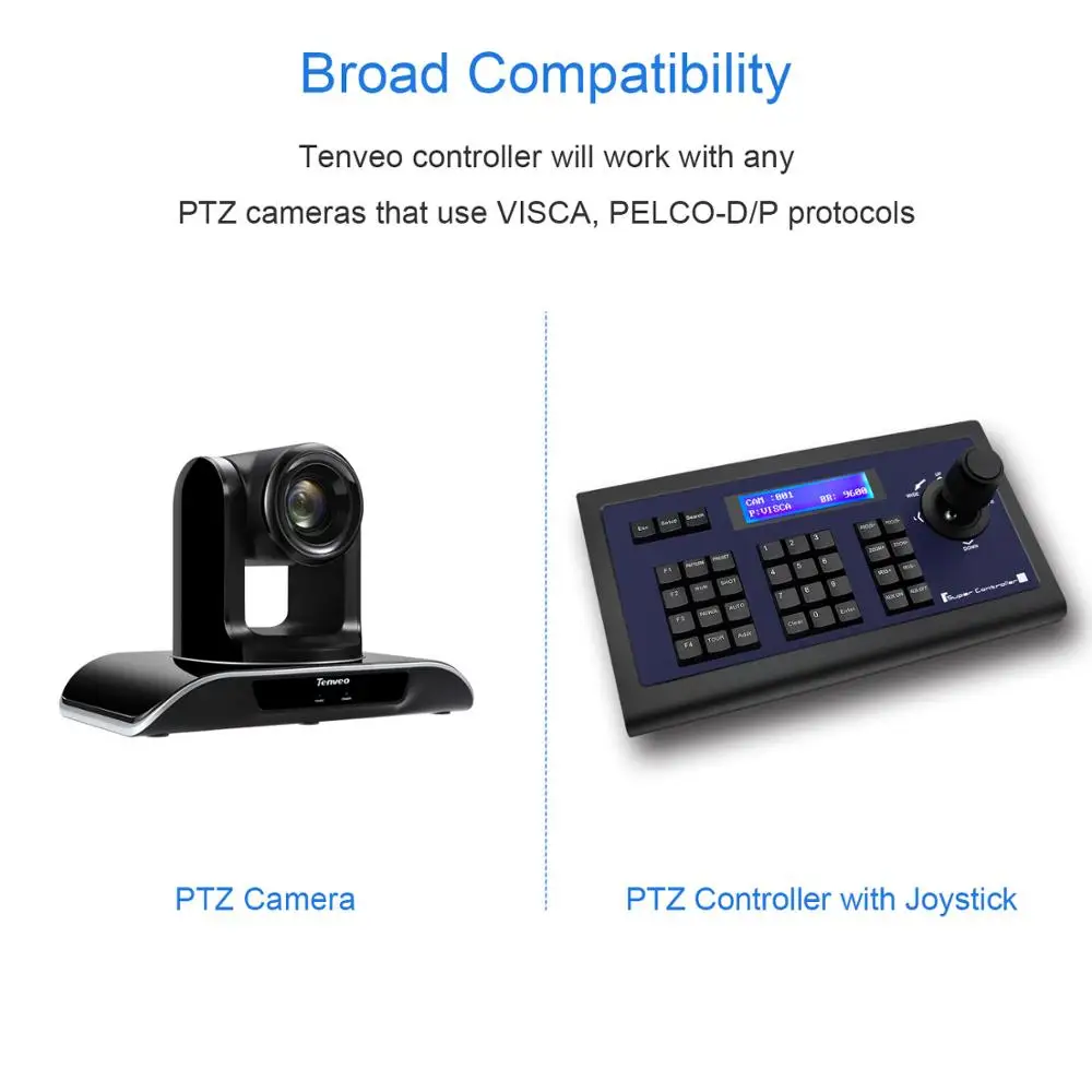 With PTZ Keyboard Controller Tenveo HD 1080p60fps HDMI Video Conference Camera 20X Zoom USB Output for Projector | Безопасность и