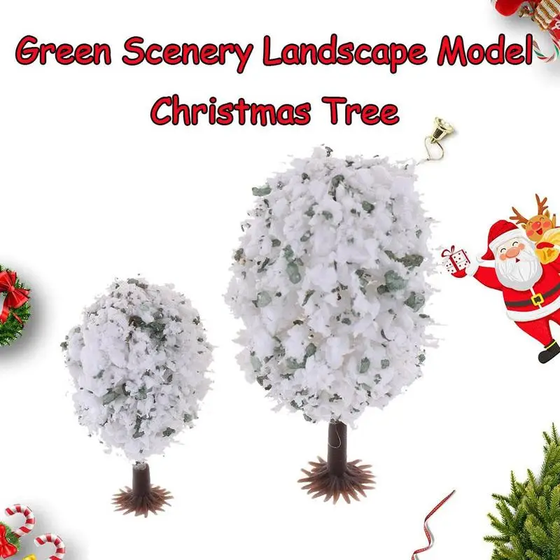

1Pc DIY Handmade Sand table Model Material Garden Model Spherical Tree Christmas Tree White Tree Egg-Shaped