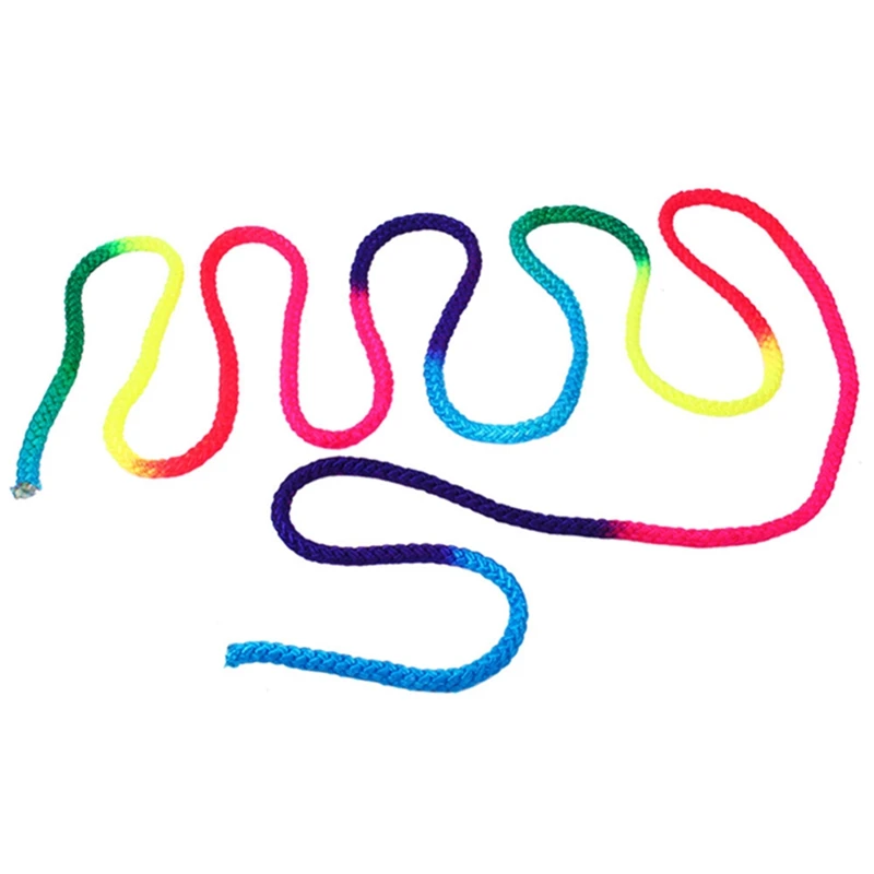 AISPORT цвет радуги Ритмическая гимнастическая веревка твердое соревнование