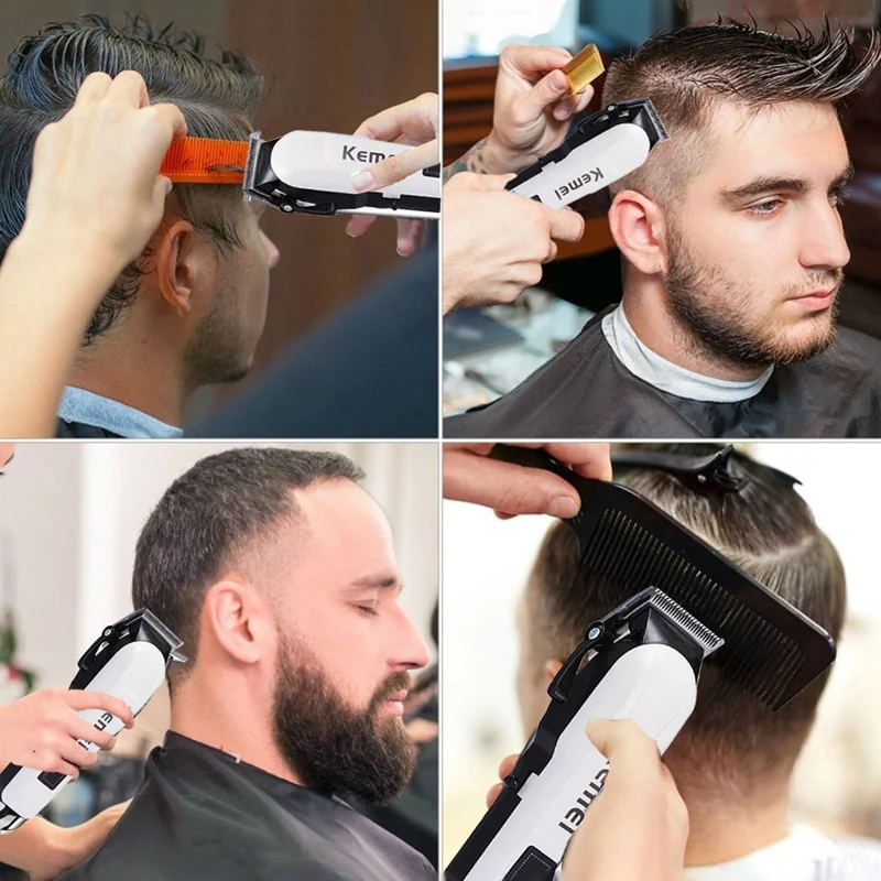 

Kemei Professional Hair Clipper For Men Fast Charging Razor Hair Trimmer LCD Display Hair Cutting Machine Beard Trimmer EU Plug
