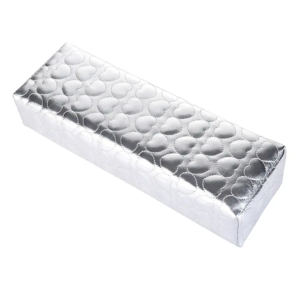 

Peach Heart Nail Table Pillow, Hand Pillow For Nail Shop, Leather Hand Pillow, Love Embossed Hand Pillow