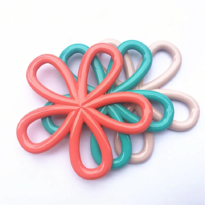 

5 шт. Подставка-цветок изоляция для кухни Hot Pad, силиконовая подставка под стол, подставка под чашку, украшение для дома