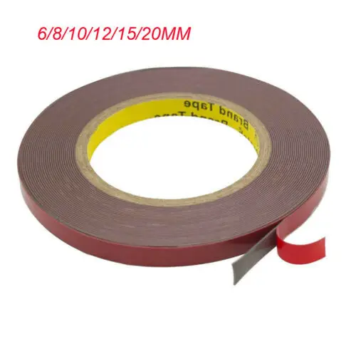 3M Strong Permanent Double Sided Adhesive Acrylic Glue Tape Super Sticky For Car Led - Цвет: Красный