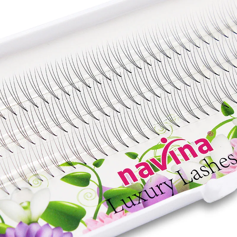 Navina Luxury Lashes 3D/6D Natural Individual Eyelash Extension Faux Mink 3D Volume Effect Cluster Eyelashes False Makeup Cilias | Красота и