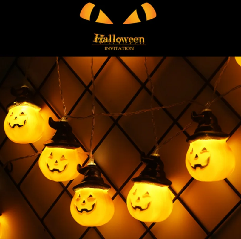 Светодиодный светильник на Хэллоуин праздничный s ручной в виде тыквы уличный