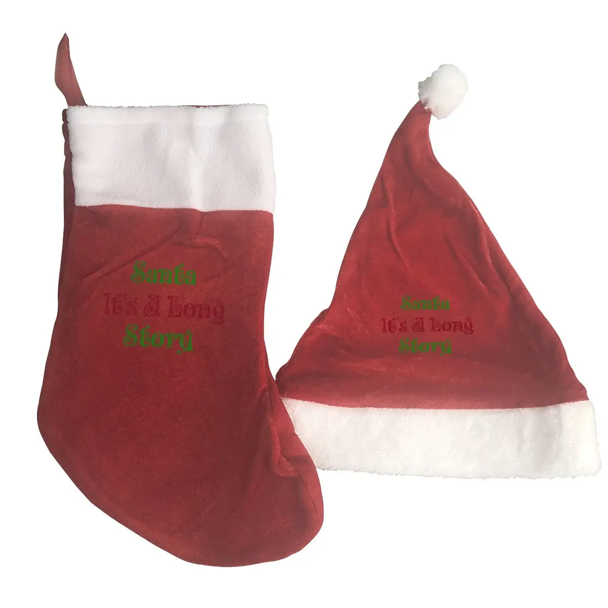 Рождественские украшения Санта это длинная история шапки и носки на заказ ваш