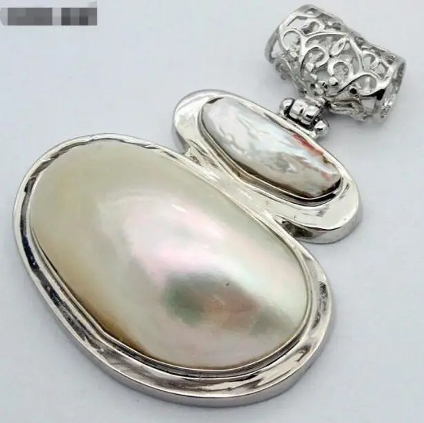 Ювелирные изделия жемчужная подвеска оптовая цена ^^^ модная редкая огромная 60x47