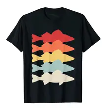 Walleye Fishing Graphic Vintage Freshwater Fish Gift T-Shirt Unique T Shirt For Men Cotton Tops T Shirt Japan Style Brand