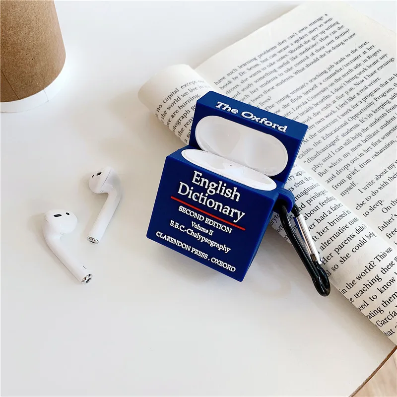 Чехол для AirPod 2 мягкий силиконовый чехол беспроводных наушников с 3d изображением