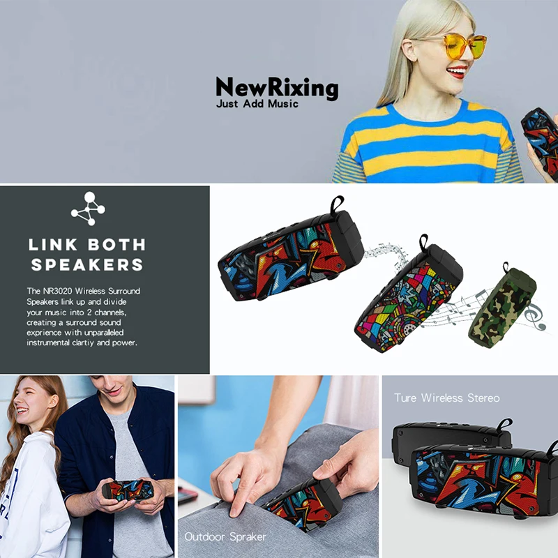 Новая портативная Bluetooth колонка Беспроводная мини Колонка для телефона