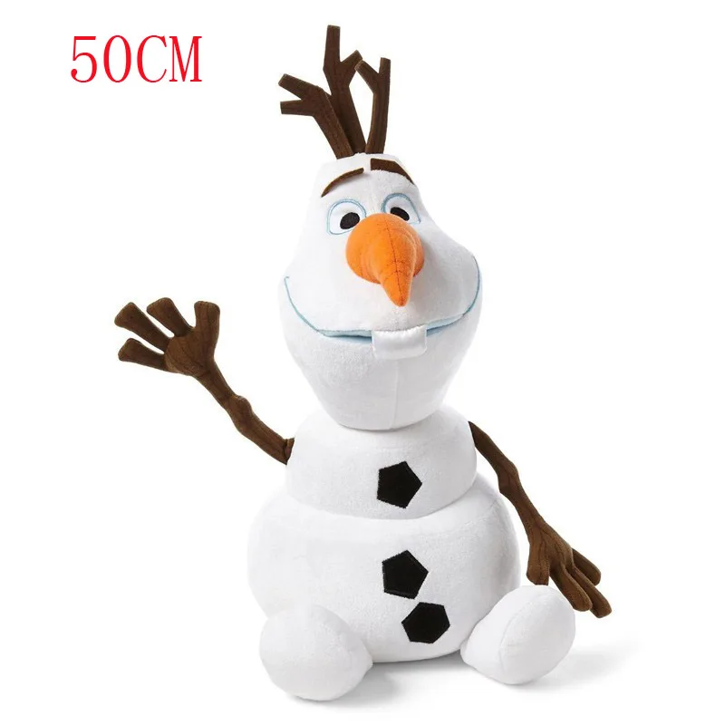 50cm Olaf 23 см 30 см 50 см плюшевые игрушки в виде Олафа милый мультфильм снеговик мягкие куклы Brinquedos Juguetes для детей день рождения и рождественские подарки - Цвет: 50cm Olaf