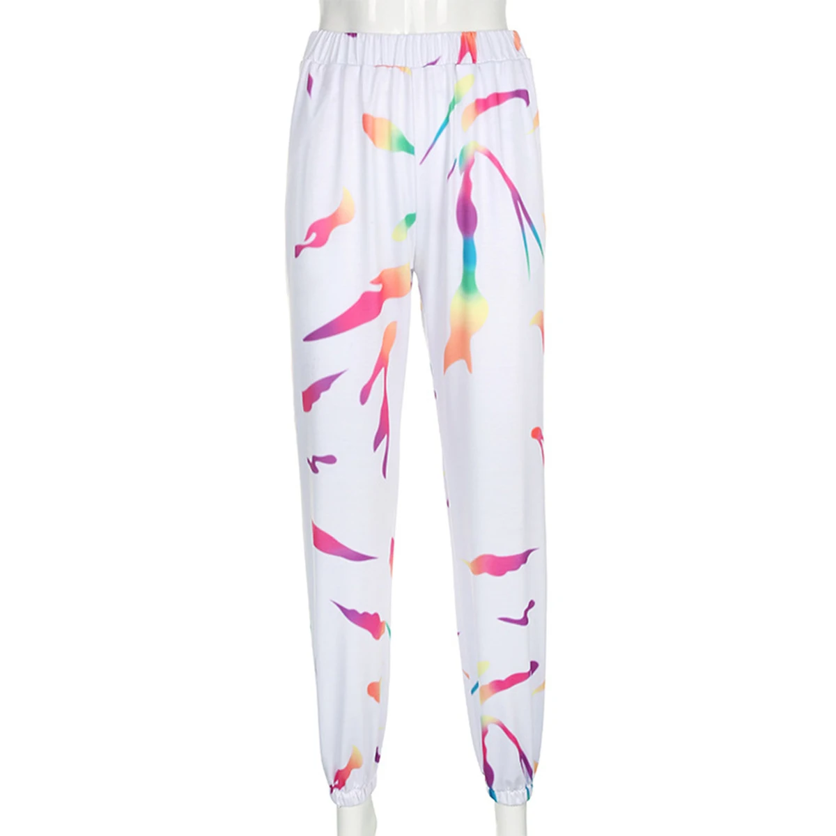 

Women Cargo Pants High Waist Printing Pantalon Femme Hip Hop Style Trousers Women Long Pants