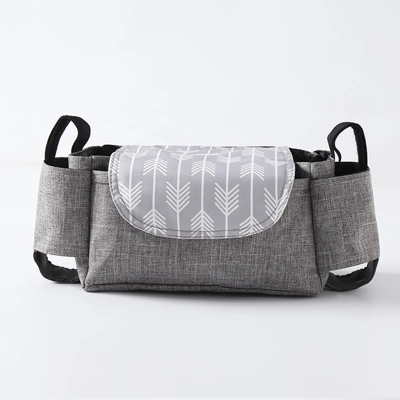 Accesorios de cochecito de beb&eacute;, bolsa Retro cl&aacute;sica de maternidad, organizador de almacenamiento de pa&ntilde;ales, bolsas de aislamiento de gran capacidad para pa&ntilde;ales-0