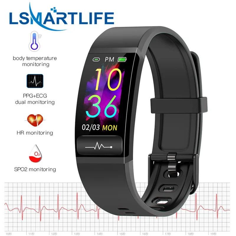 Умный Браслет M8 с монитором температуры тела пульсометром артериальным