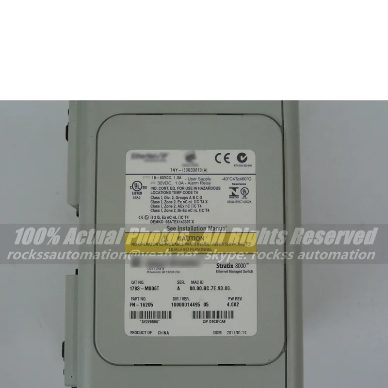 Stratix 8000 Ethernet управляемый коммутатор 1783 MS06T используется 100% Протестировано с