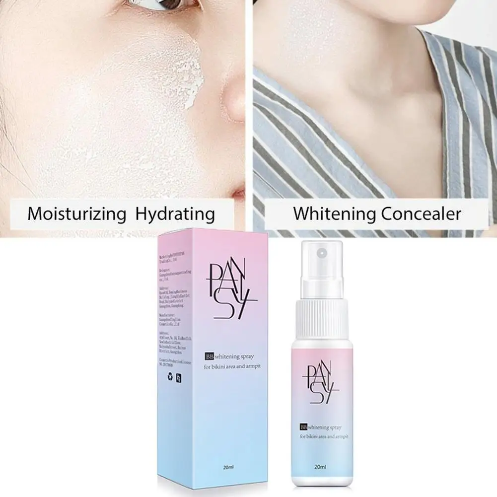 

20ml Body Whitening Moisturizing Waterproof Spray BB Moisturizing cream Makeup Foundation Liquid Leg Whitening Brighten S4L8