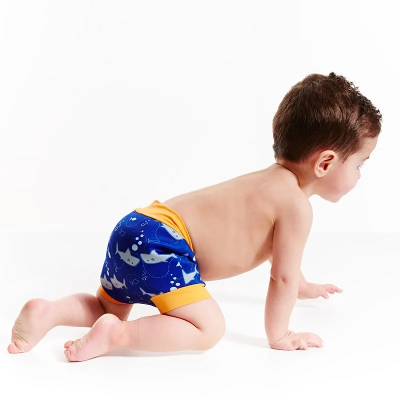 Baby Boys Girls Cartoon Printed Swim Diapers Infant Children Leakproof Swimming Nappies Newborn Baby High Waist Swimming Trunks