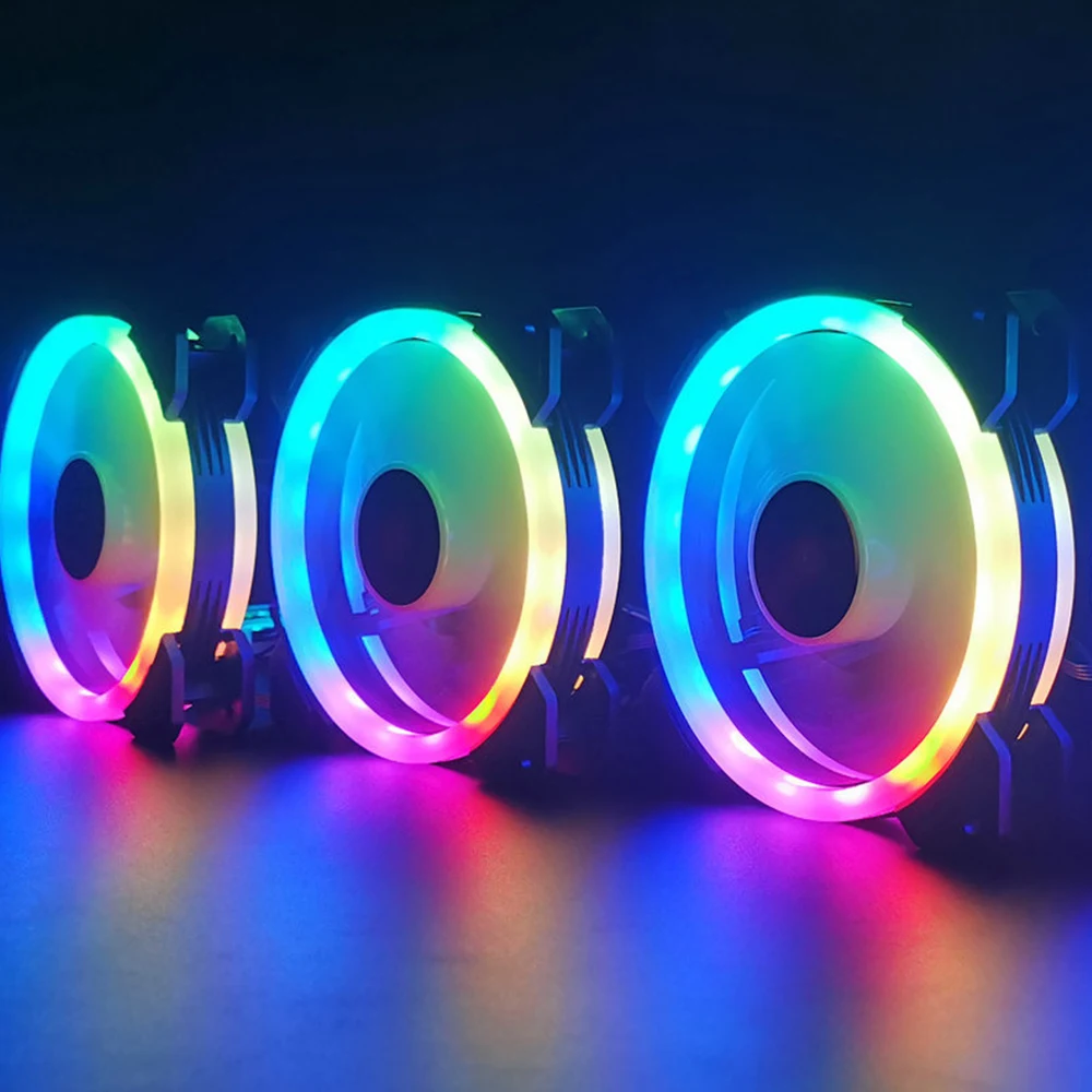 COOLMOON 120 мм компьютерный чехол с вентилятором охлаждения кулер регулируемой RGB