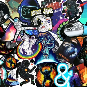 103050pcs cool outer space astronaut stickers aesthetic laptop water bottle waterproof graffiti decal sticker packs kid toy free global shipping