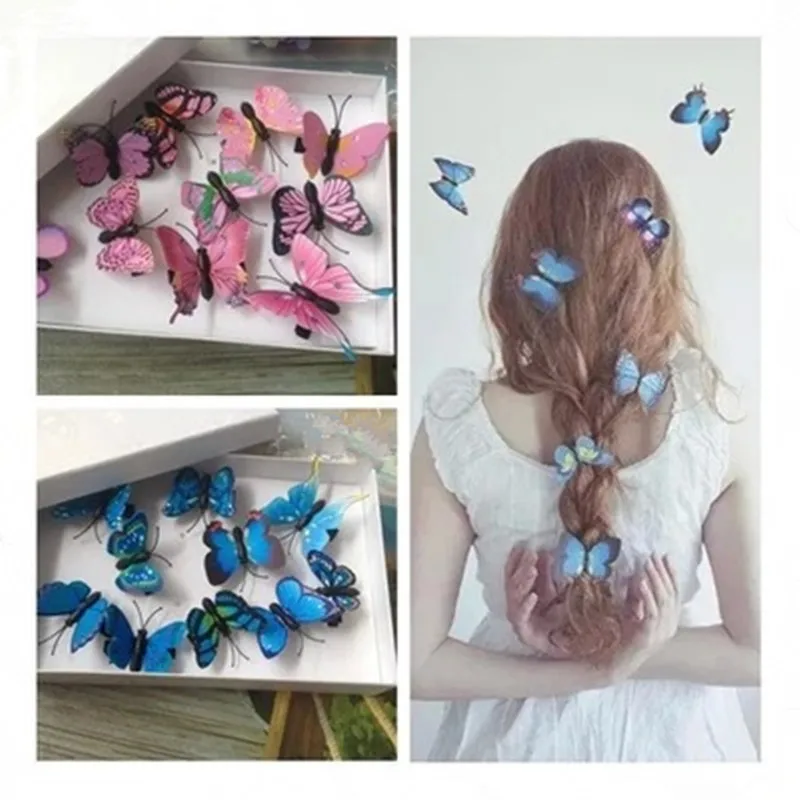 Заколки для волос с мини-бабочками женские модные шпильки свадебные заколки