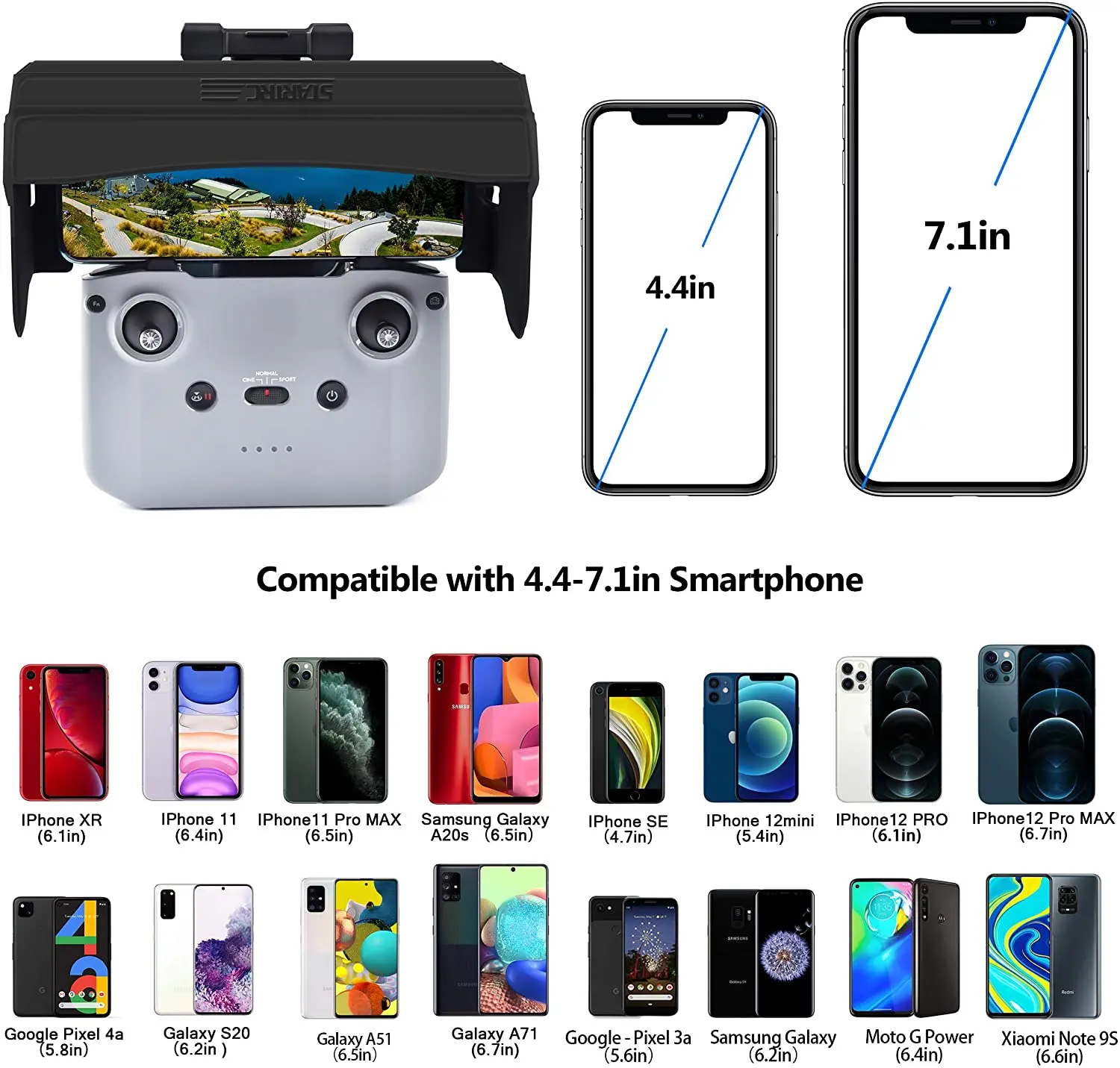 STARTRC солнцезащитный козырек для DJI Mavic Mini 2/Mavic Air 2 контроллер Аксессуары 4 4-7 1