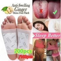 200100pc detox loss weight foot patch improve sleep old beijing ginger foot patch anti swelling foot detox patch chinese medic