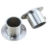 5pcs 19mm22mm25mm32mm thickened stainless steel wardrobe flange seat rod tube bracket with expansion screw