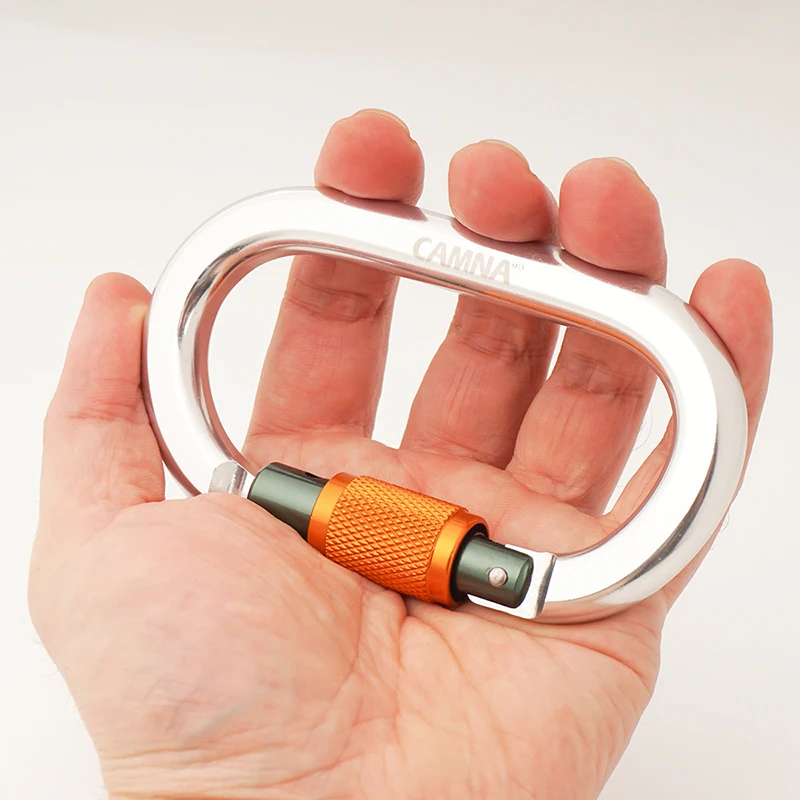 Carabiners Outdoor Climbing O Shape Screwgate Quickdraws 22KN Safety Carabiner Downhill Accessories Quickdraw Backpack Buckles |